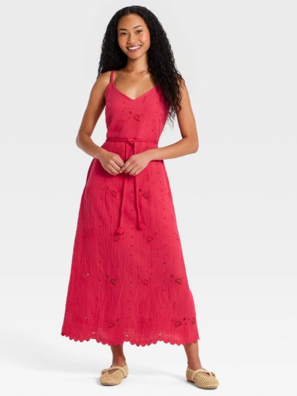 Universal Thread Pink Eyelet Sundress